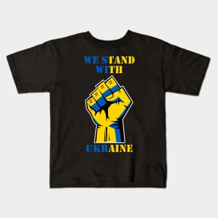 We Stand With Ukraine Kids T-Shirt